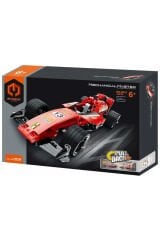 Çek Bırak Kırmızı Yarış Arabası Yapı Seti 150 Parça – Montajlı Araba Oyuncak Seti