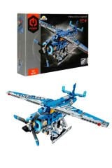 Deniz Uçağı Yapı Seti 323 Parça – Mekanik Yapım Oyuncağı, Kanatlı Uçak Modeli, STEM Gelişim Seti