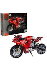 Kırmızı Motosiklet – Teknik Yapım Parçalı Yarış Motoru 557 Parça