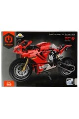 Kırmızı Motosiklet – Teknik Yapım Parçalı Yarış Motoru 557 Parça