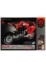 Kırmızı Motosiklet – Teknik Yapım Parçalı Yarış Motoru 557 Parça