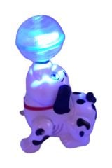 Dans Eden Sesli Rengarenk Işıklı Müzikli Pilli Oyuncak Dansçı Köpek 18cm.
