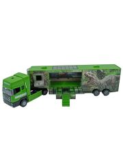 Oyuncak Metal Tır Karavanlı Dinozor Temalı Tır Karavan 32cm.