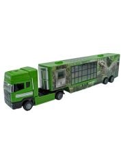 Oyuncak Metal Tır Karavanlı Dinozor Temalı Tır Karavan 32cm.
