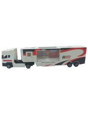 Oyuncak Metal Tır Karavanlı Beyaz Tır Karavan 32cm.