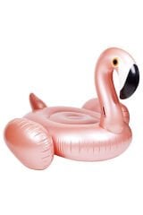 Dev Şişme Flamingo Altın Renkli 192x180cm. ile Yazın Yıldızı Siz Olun!