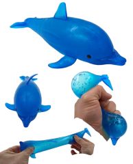Yumuşak Fışkıran Yunus Balığı Stres Oyuncak Shark Dolphin Beads Yunus