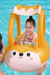 Gölgelikli Şişme Bot Sevimli Tilki Temalı: 94x66 cm Boyutuyla Miniklerin Yeni Favorisi!