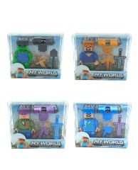 Minecraft Lego Figürleri 4lü Set Minecraft Karakterleri
