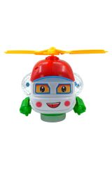 Sevimli Oyuncak Çarpıp Dönen Helikopter Müzikli Işıklı 22cm.
