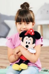 Minnie Kırmızı Elbiseli Peluş 30 cm ile Minnie'nin Sihirli Dünyasına Girin!