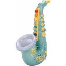 Oyuncak Saksafon Oyuncak Enstürman Saxophone 26cm. Müzik Aleti Yeşil