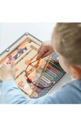 Manyetik Dinozor Yumurtası Labirenti Ahşap Oyuncak ile Renkleri ve Sayıları Keşfet!
