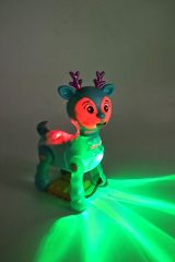 Oyuncak Geyik Sesli Işıklı Müzikli Yürüyebilen Oyuncak Sevimli Geyik 16cm.