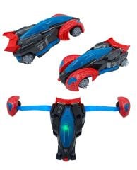 Spiderman Örümcek Adam Uzay Aracına Dönüşebilen Sesli Işıklı Çarpıp Dönen 23Cm. Araba