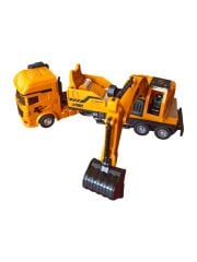 Sürtmeli Metal Kasa Oyuncak Kamyon Kepçe - 26 cm