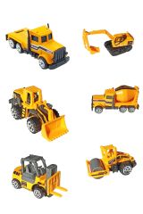 Metal İş Makinaları 6lı Oyuncak İş Makinaları Seti