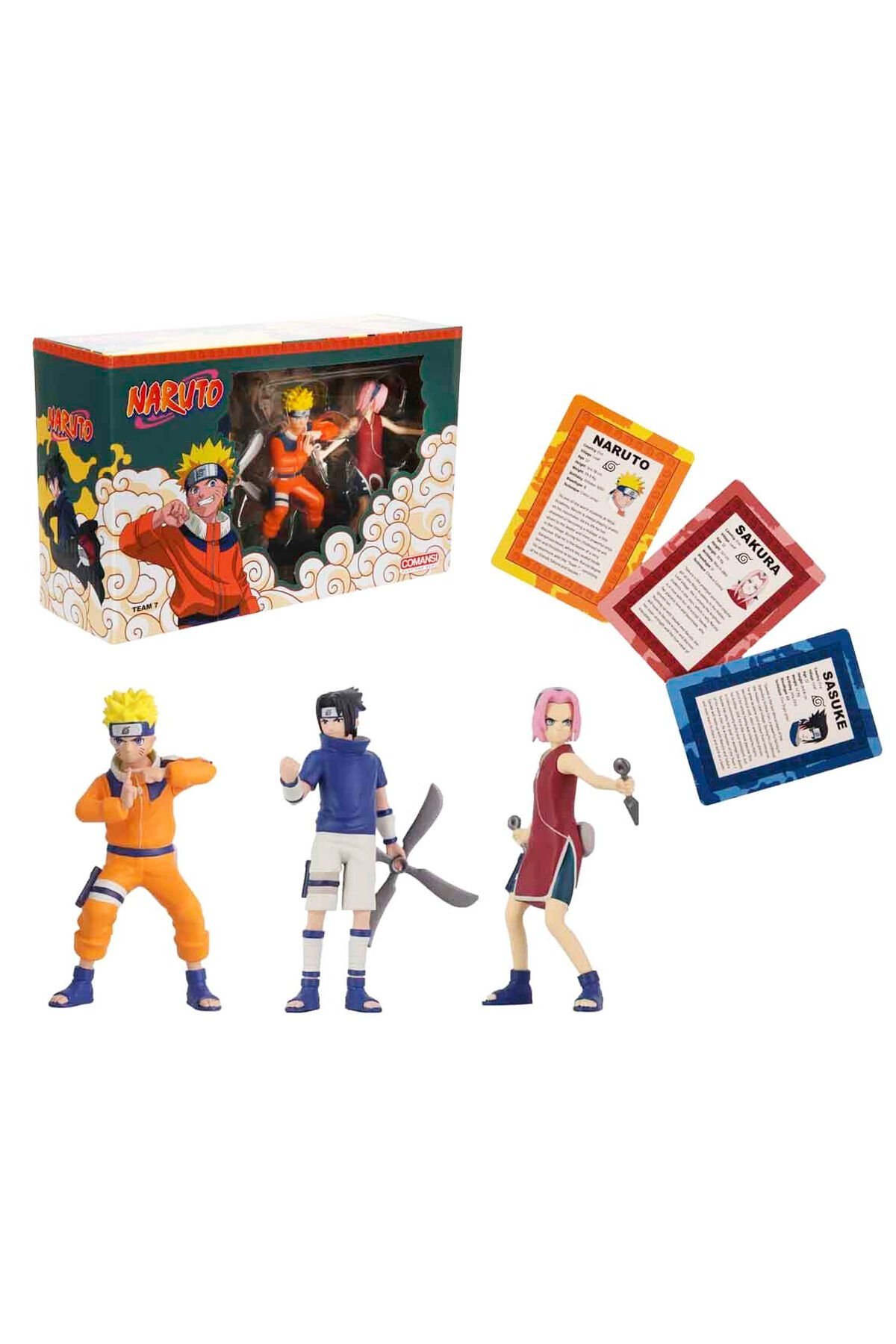 Naruto 3’lü Figür Seti – Sasuke, Sakura ve Naruto Tek Kutuda!
