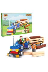 Farm Römorklu Traktör 224 Parça Yapım Seti ile Çiftliğe Hayat Ver!