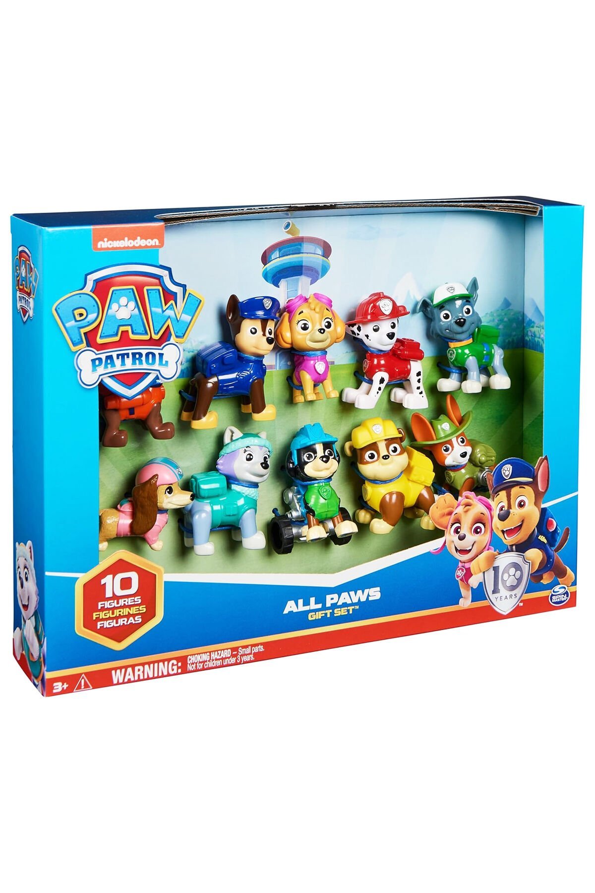 Tüm Ekip Bir Arada: Orijinal Lisanslı Paw Patrol 10'lu Figürler Hediye Paketi