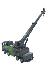 Oyuncak Metal Bom Vinç Sürtmeli Özellikli Vinç Kısmı 360 Derece Hareketli 16cm. Metal Bom Vinç