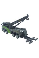 Oyuncak Metal Çekicili Vinç Sürtmeli Özellikli Vinç Kısmı 360 Derece Hareketli 16cm. Çekicili Vinç