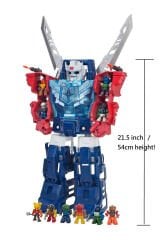 Exobot Mega Morph Taşıyıcı Robot 54cm – 32 Parça ile Savaş Başlasın!