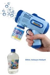 Baloncuk Yağmuru Başlasın! Bubble Blaster Köpük Tabancası + 500 ml Likit Seti