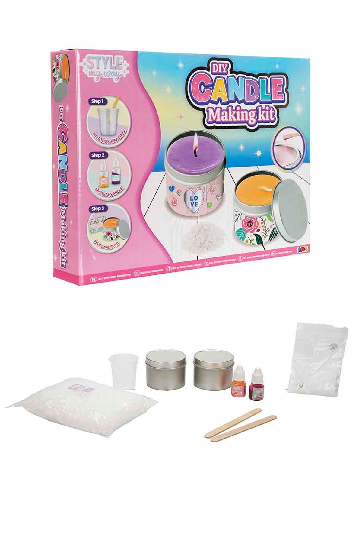 Mum Yapım Seti – Kendi Mumunu Tasarla Tarzını Yansıt!