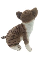 Yumuşacık Sevgi Dolu Arkadaş 20 cm.lik Oyuncak Kahverengi Peluş Kedi