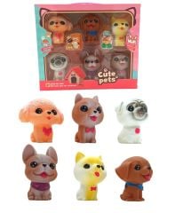 Oyuncak Sevimli Köpekcikler Cute Pets Dog Sevimli Hayvanlar Dost Köpekler 6lı