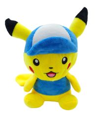Pokemon Peluş Pikachu Sevimli Renkli Peluş Oyuncakları Mavi 20cm.