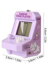 Mini Oyun Konsolu 23 Oyun Modlu Anahtarlık Tetris – Retro Eğlence