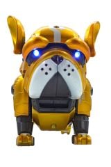 Havlayan, Işıklı ve Ayarlanabilir Oyuncak Robot Metal Köpek 12cm. Sarı