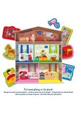 Çocuklar İçin Montessori 3D Ev Yapım ve Yerleştirme Oyunu Seti