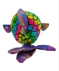 Oyuncak Peluş Balık Rengarenk Sevimli Peluş Balık 20cm.