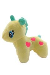 Unicorn Büyüsünü Yakalayın: Sıcacık Sarı Oyuncak Peluş Unicorn 17cm.