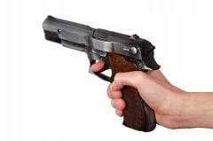 Poli̇ce Pi̇stol 8 Shots Old Si̇lver Oyuncak Metal Kapsül Patlatan Polis Tabancası