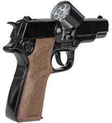 Gonher Metal Revolver 8'li: Kapsül Patlatan Gerçekçi Oyuncak Silah Siyah