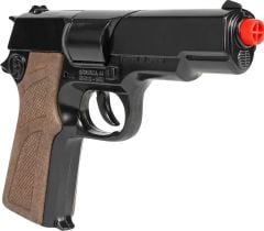 Gonher Metal Revolver 8'li: Kapsül Patlatan Gerçekçi Oyuncak Silah Siyah
