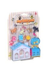 4 Hayvan Figürlü My Little Pet’s Set + Mama ve Aksesuarlar