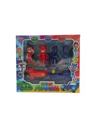 Oyuncak Pijamaskeliler 2 Arabalı Baykuş Kız ve Gece Ninjası Karakterleri Pjmasks Figürleri