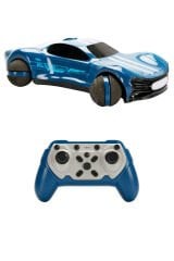 RC Drift Araba Mavi – 360° Dönüşlü, Işıklı ve USB Şarjlı