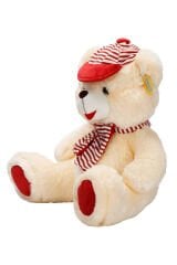 50 cm Şapkalı Atkılı Peluş Ayı - Yumuşacık Hediye
