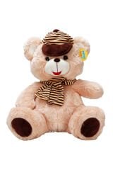 50 cm Şapkalı Atkılı Peluş Ayı - Yumuşacık Hediye