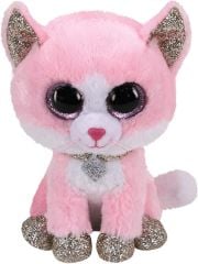 Ty Beanie Boo Fiona Pembe Peluş Kedi 15 cm
