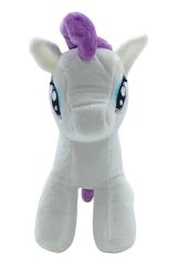 Çocukların Hayallerini Canlandıran Beyaz Renkli Peluş Pony Figürü 23cm.