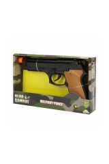 Hero Combat Sesli Asker Tabancası – Ses Efektli, 20 cm Oyuncak Silah