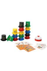 Hızlı Şapkalar Kutu Oyunu - Çocuklar İçin Refleks, Zeka ve Dikkat Geliştirici Eğitici Aile Oyunu