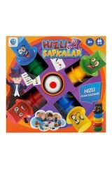 Hızlı Şapkalar Kutu Oyunu - Çocuklar İçin Refleks, Zeka ve Dikkat Geliştirici Eğitici Aile Oyunu